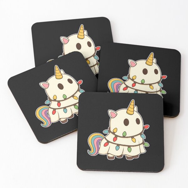Item preview, Cute Ghost Unicorn Wrapped in Christmas Lights designed and sold by stellacreates.