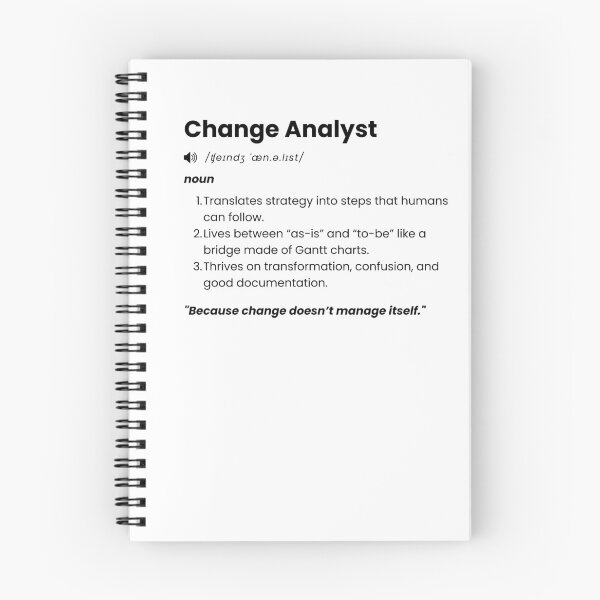 Item preview, Change Analyst Definition | Funny Job Quote Gift for Change & Transformation Professionals designed and sold by Yuli Club.