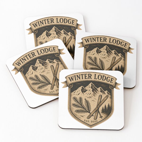 Item preview, Winter Lodge Ski Club Vintage Mountain Badge designed and sold by TaRoPonn.