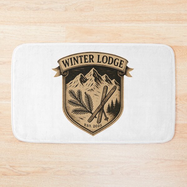 Item preview, Winter Lodge Ski Club Vintage Mountain Badge designed and sold by TaRoPonn.