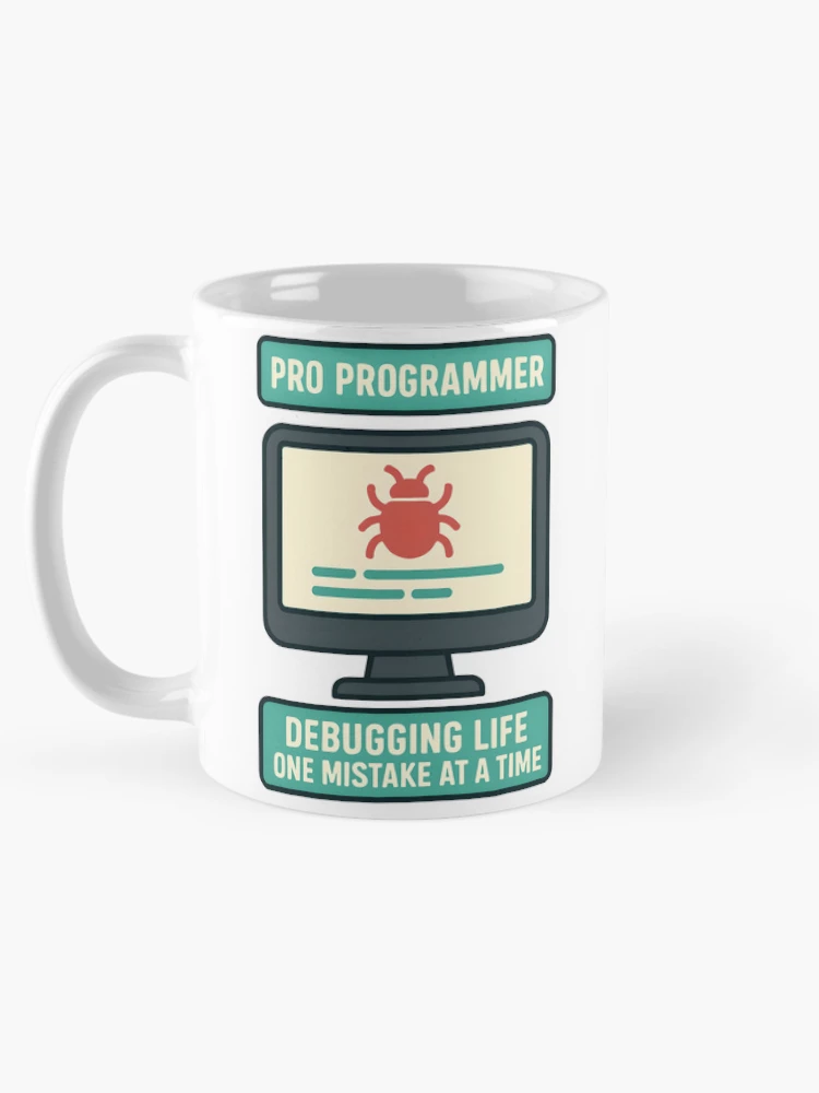 Thumbnail 5 of 6, Coffee Mug, Pro Programmer Debugging Life Design designed and sold by TeeTimeTreasure.