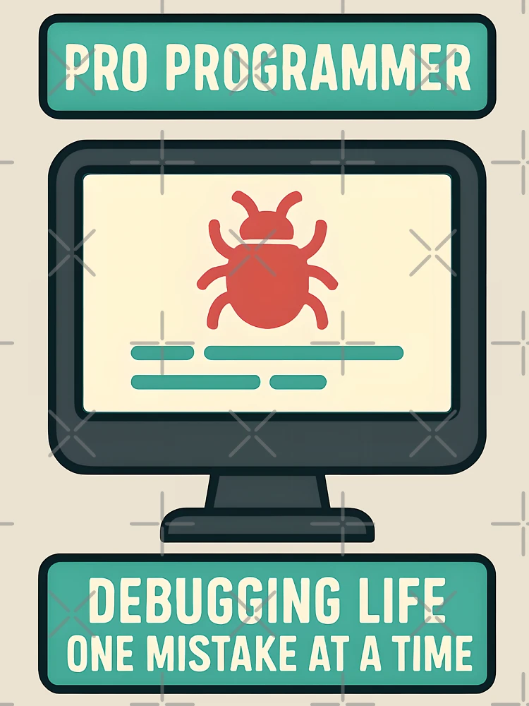 Thumbnail 4 of 4, Relaxed T-Shirt, Pro Programmer Debugging Life Design designed and sold by TeeTimeTreasure.