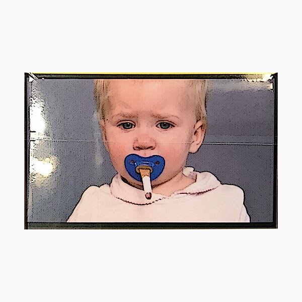 cigarette pacifier Smoking Baby Magnet