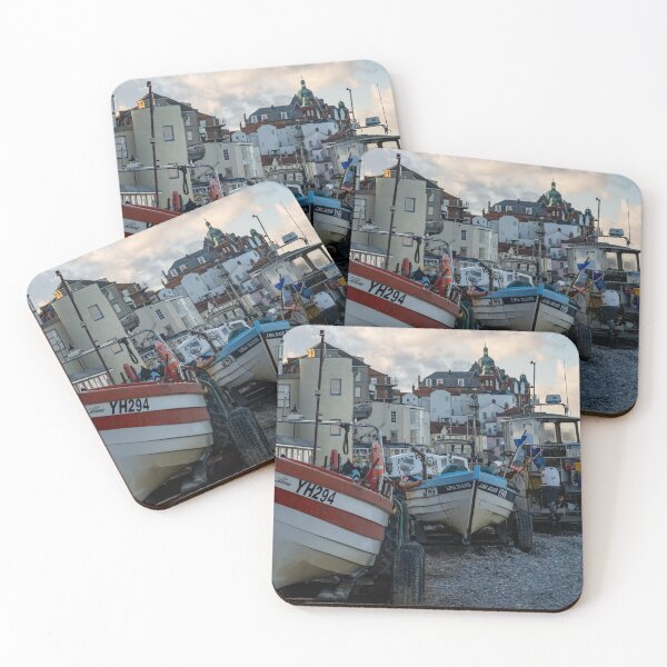 Item preview, Fishing boats on Cromer beach designed and sold by yackers1.