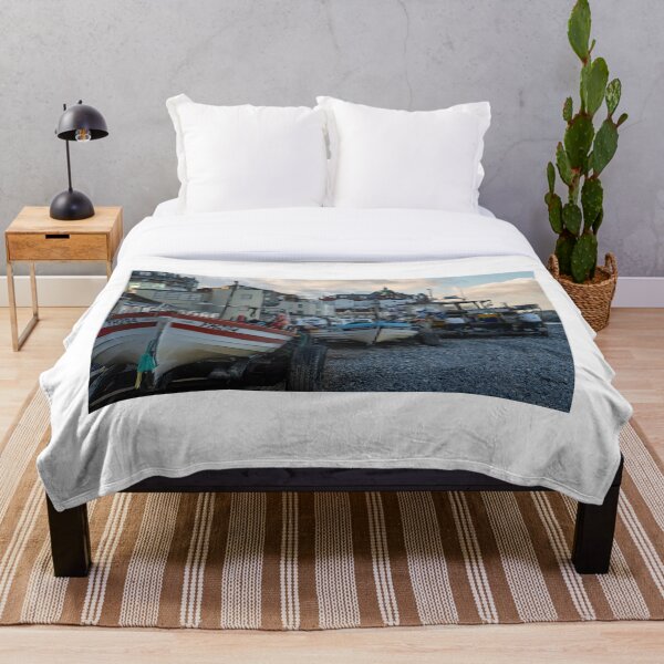 Item preview, Fishing boats on Cromer beach designed and sold by yackers1.
