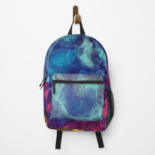 Item preview, Vibrant Galaxy Nebula Painting – Abstract Space Art with Sponge Texture designed and sold by stainsbystev.