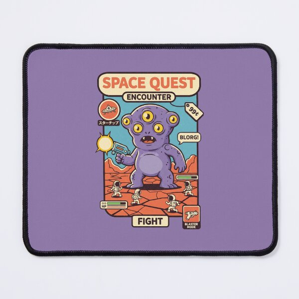 Item preview, Space Quest Encounter - Retro Alien Monster Video Game designed and sold by AwesomeBeyondLimits.