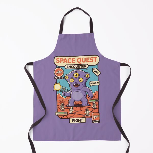 Item preview, Space Quest Encounter - Retro Alien Monster Video Game designed and sold by AwesomeBeyondLimits.
