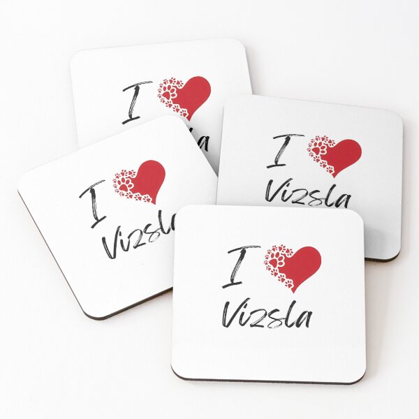 Item preview, I Love Vizsla T-Shirt - Vizsla Paw Print Heart Design Tee - Cute Dog Lover Gift designed and sold by jinaru3.