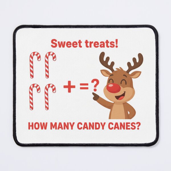 Item preview, Reindeer Candy Canes – How Many? Christmas Math Kids Magnet designed and sold by MiracleDroplet.