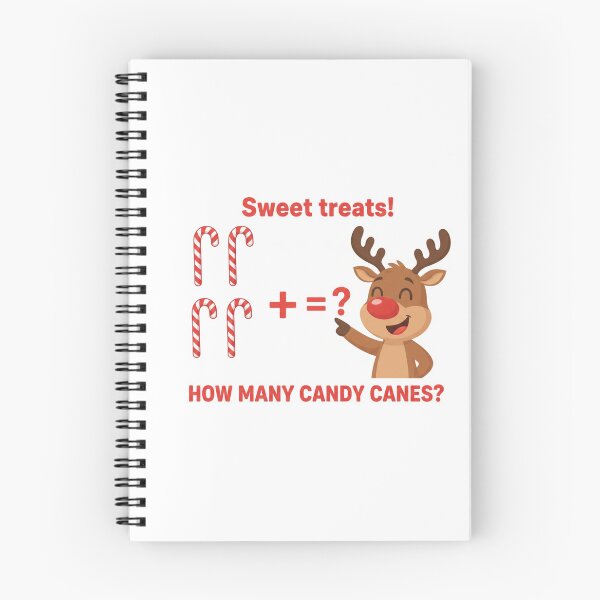 Item preview, Reindeer Candy Canes – How Many? Christmas Math Kids Magnet designed and sold by MiracleDroplet.