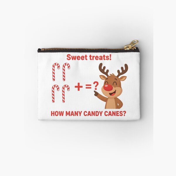 Item preview, Reindeer Candy Canes – How Many? Christmas Math Kids Magnet designed and sold by MiracleDroplet.