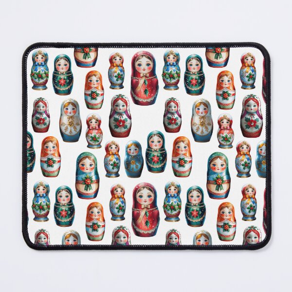 Item preview, Christmas Matryoshka Dolls - Russian Folk Art Design designed and sold by PAPIRO SIGLO XXI.