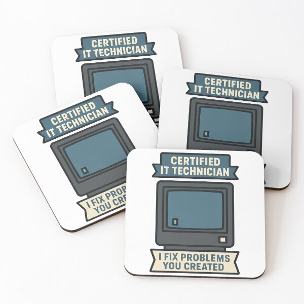 Item preview, Certified IT Technician Retro Computer Design designed and sold by TeeTimeTreasure.