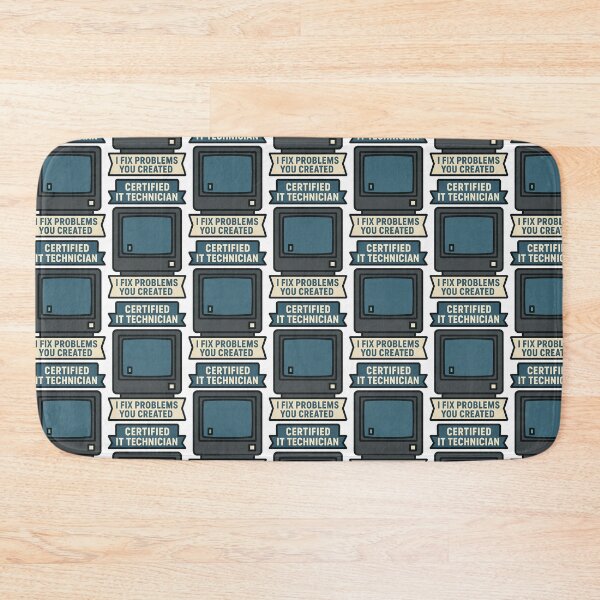 Item preview, Certified IT Technician Retro Computer Design designed and sold by TeeTimeTreasure.