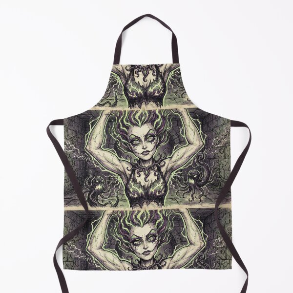 Item preview, Spooky ghostly woman with eldritch hair illustration designed and sold by Vintage Designs +.