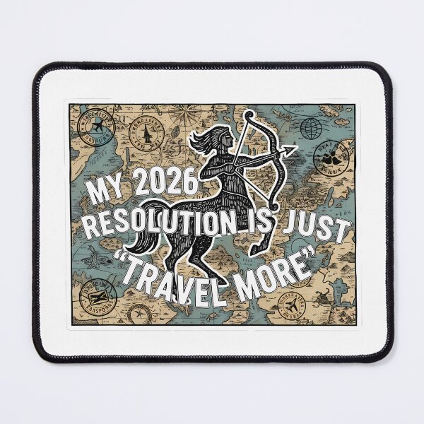 Item preview, My 2026 Resolution Is Just 'Travel More' - A Sagittarius Vibe designed and sold by HelixPedia.