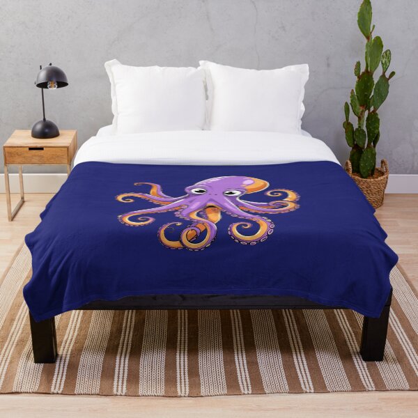 Item preview, Shocked Purple Octopus Cartoon designed and sold by DariaCraft.