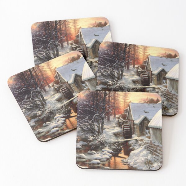 Item preview,  Experience the Serenity of Winter with Joseph Farquharson's "Silence of the Snow" Fine Art Prints  designed and sold by PureVintageLove.
