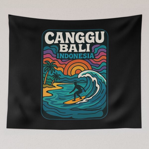 Item preview, Canggu Bali Indonesia Trippy Travel designed and sold by TomFrontierArt.