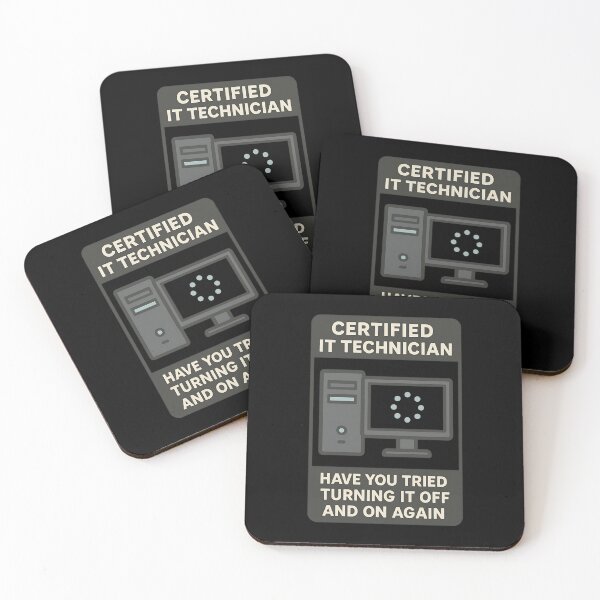 Item preview, Certified IT Technician Debugging Design designed and sold by TeeTimeTreasure.