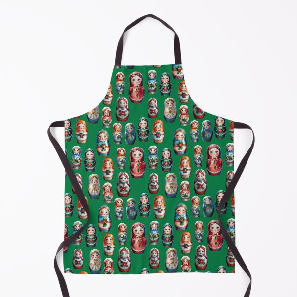 Item preview, Christmas Matryoshka Dolls - Russian Folk Art Design - GREEN designed and sold by PAPIRO SIGLO XXI.