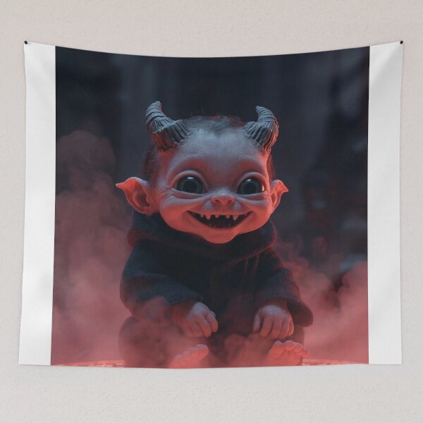 Item preview, The Summoned Little Demon designed and sold by CosmicLionPrints.