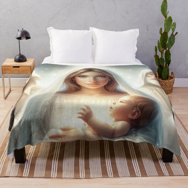 Item preview, Advent Christmas Virgin Mary with baby Jesus and shepherds designed and sold by JaroDesign2023.