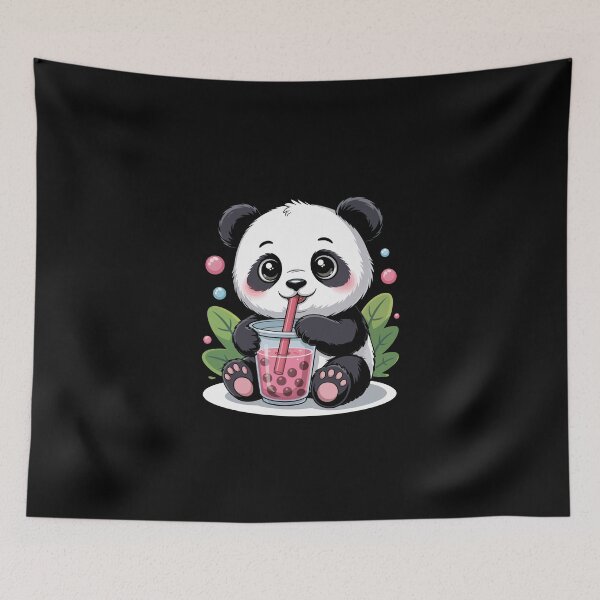 Item preview, panda bubble tea designed and sold by jkrphoto.