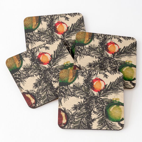 Item preview, Classic Red and Green Ornaments designed and sold by cozypersimmon.