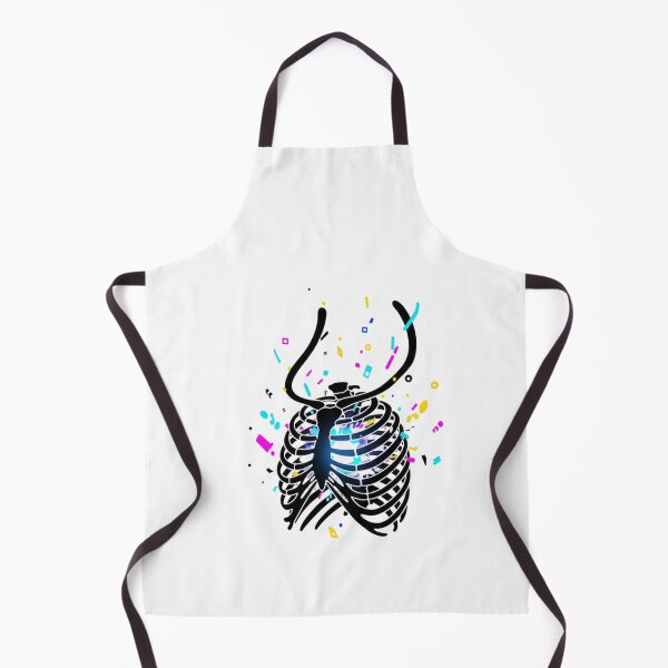 Item preview, Neon Ribs Burst – Colorful Psychedelic Skeleton Art designed and sold by ZYNORAworld.
