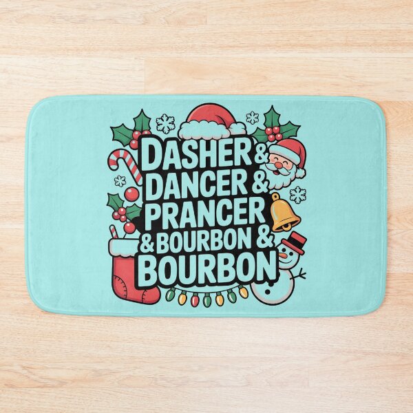 Item preview, Dasher Dancer Prancer Bourbon Funny Christmas Santa Reindeer designed and sold by faridman.