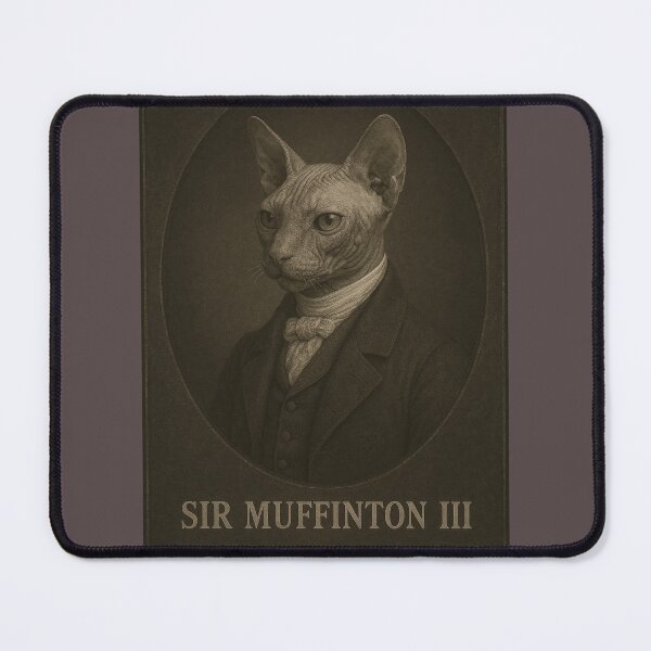Item preview, Sir Muffinton III designed and sold by Cats and Other Things.