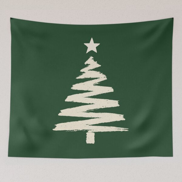 Item preview, Minimalist Brushstroke Christmas Deconstructed Tree designed and sold by DoceVaga.