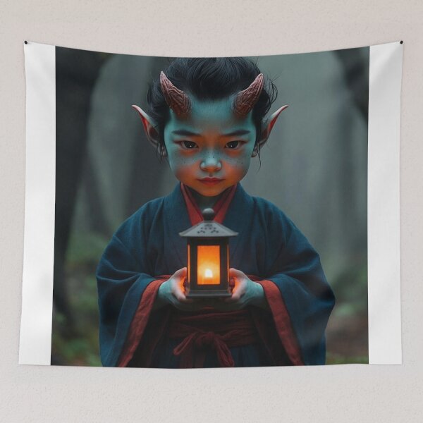 Item preview, The Child of the Shadowed Forest designed and sold by CosmicLionPrints.