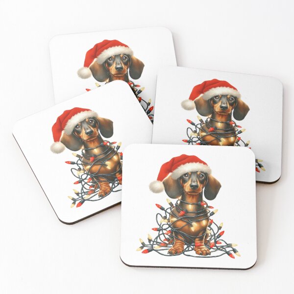Item preview, Dachshund con luces de Navidad designed and sold by JonysCreativeDesigns.