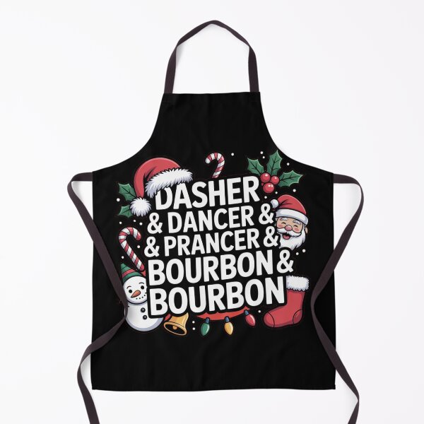 Item preview, Dasher Dancer Prancer Bourbon Funny Christmas Santa Reindeer designed and sold by faridman.