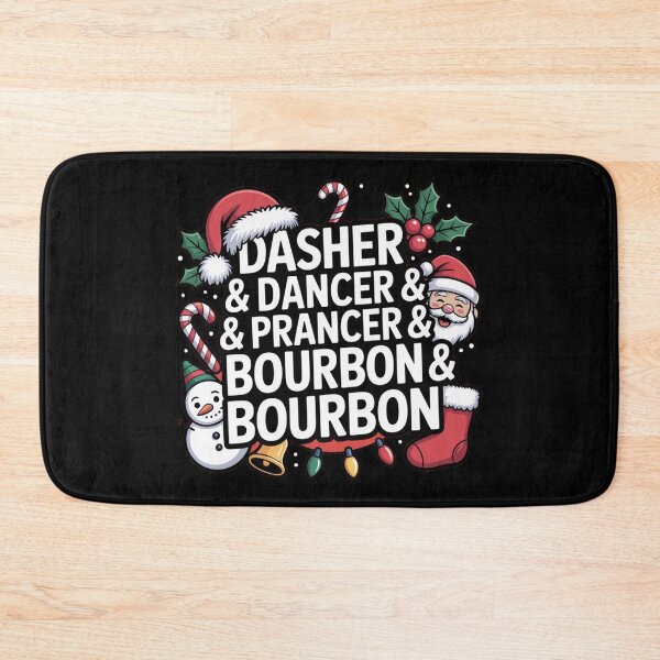 Item preview, Dasher Dancer Prancer Bourbon Funny Christmas Santa Reindeer designed and sold by faridman.