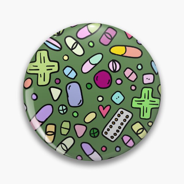 Item preview, Pharmacy Doodles: Green Pills designed and sold by Pillustrated Designs.