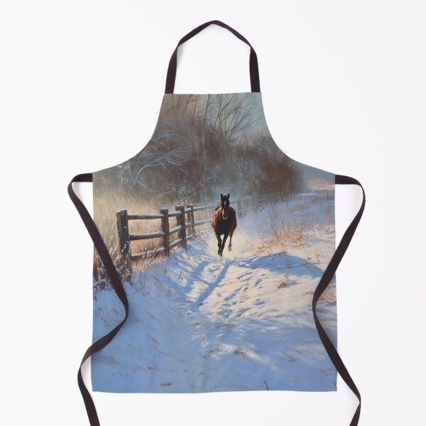 Item preview, A Thoroughbred horse racing along a snowy trail Horses in Motion designed and sold by CDC40.