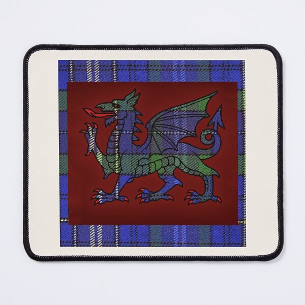 Item preview, Davies Welsh Tartan – Heritage of the Dyfed Line & y Ddraig Goch - the red dragon designed and sold by WheelieGdArt.