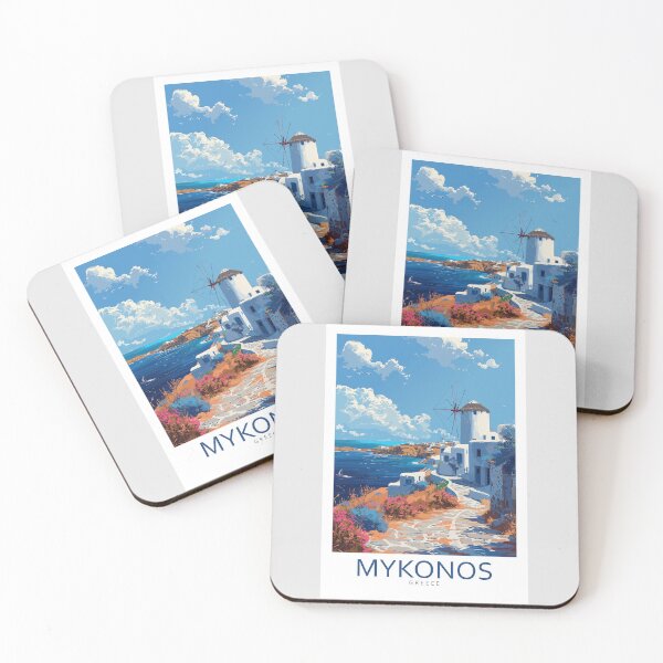 Item preview, Mykonos Greece - Travel Art designed and sold by Marciolini.