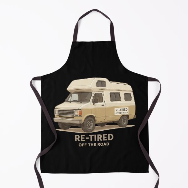 Item preview, Vintage Camper Van - Re-Tired Off The Road designed and sold by I AM BRO.
