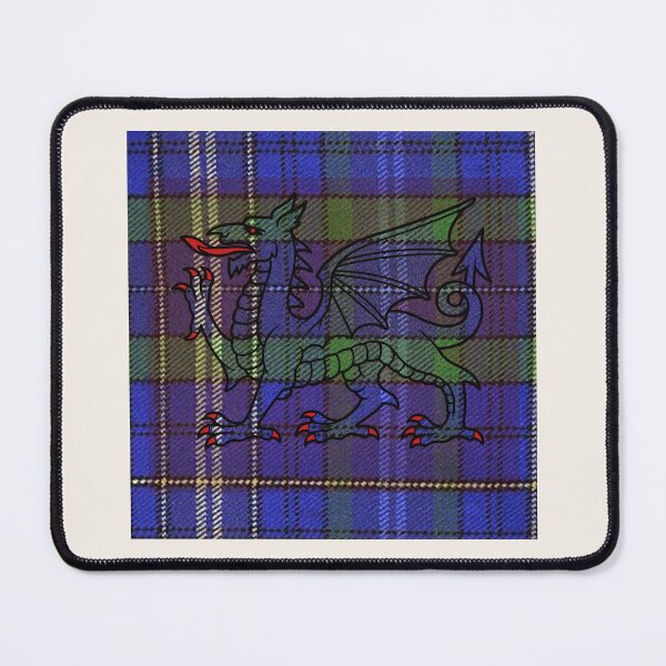 Item preview, Davies Welsh Tartan – Heritage of the Dyfed Line & y Ddraig Goch - the red dragon v2 designed and sold by WheelieGdArt.