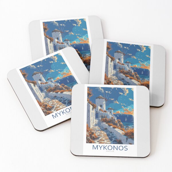 Item preview, Mykonos Greece - Travel Art designed and sold by Marciolini.