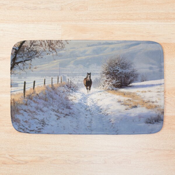 Item preview, A Thoroughbred horse racing along a snowy trail Horses in Motion designed and sold by CDC40.