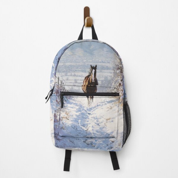 Item preview, A Thoroughbred horse racing along a snowy trail Horses in Motion designed and sold by CDC40.