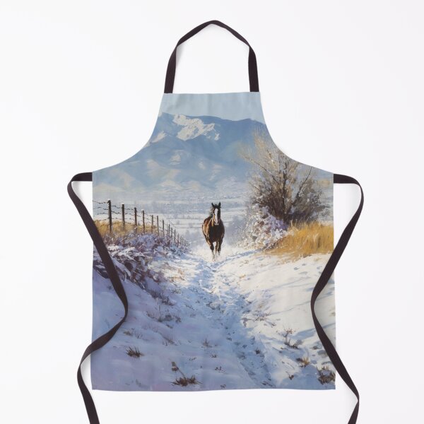 Item preview, A Thoroughbred horse racing along a snowy trail Horses in Motion designed and sold by CDC40.