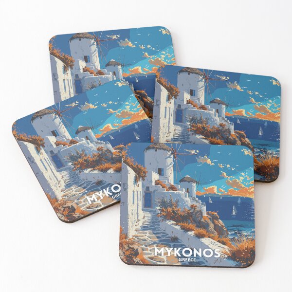 Item preview, Mykonos Greece - Travel art designed and sold by Marciolini.