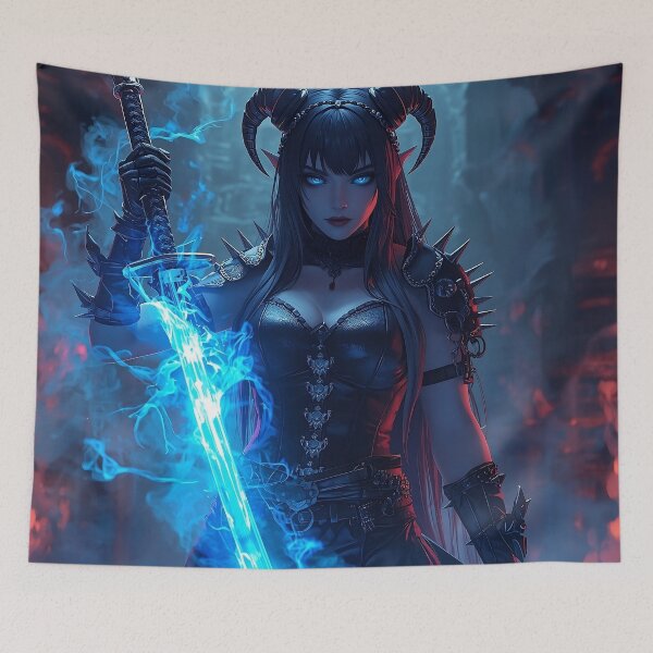 Item preview, The Blue-Flame Warrior designed and sold by Aether Sentinel.